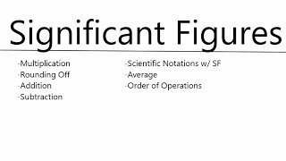 Significant Figures Review [upl. by Aleak783]