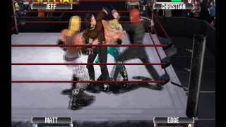 WWF No Mercy Hardys vs Edge Christian [upl. by Varini610]