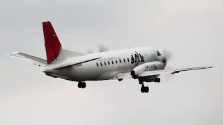 松山空港 快音プロペラ機の離陸！Japan Air Commuter Saab 340  Matsuyama Airport 2013 [upl. by Aisayt]