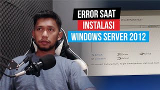 Cara Mengatasi Windows couldnt find any drives Saat Install Win Server 2012  HP Proliant ML30 Gen9 [upl. by Nauq179]