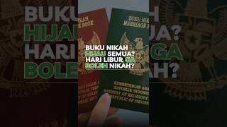 Hari Libur ga boleh nikah bukunikah informasi kua kemenag aturanbaru menikah bukunikahhijau [upl. by Raskind]