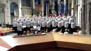 Croydon Male Voice Choir singing Halleluja at Canterbury Cathedral [upl. by Oiratno919]