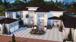 Waters Edge Modern Mansion  Stop Motion  CC  The Sims 4 [upl. by Kleeman]