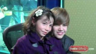 Justin Bieber Behind the Scenes with Fans at Radio Disney Studio [upl. by Fujio]