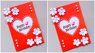 Beautiful handmade Birthday greeting card for Best friend  Easy and Beautiful Birthday card making [upl. by Ardnaxila]