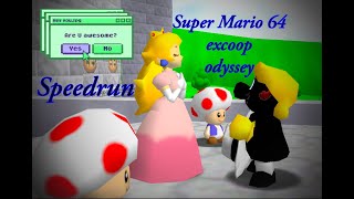 Mi 1er speedrun 16 stars en Super mario 64 excoop odyssey Soy malisimo v [upl. by Goodrow]