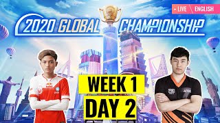 EN PMGC 2020 League W1D2  Qualcomm  PUBG MOBILE Global Championship  Week 1 Day 2 [upl. by Neros823]