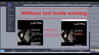 How to Lectra Modaris v8r3 and v6r3 Without test mode working [upl. by Nahpos]