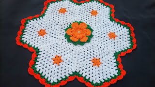 crochet thalposh rumal table mat sousplat placematscrochetdesigner1606 [upl. by Kilroy197]