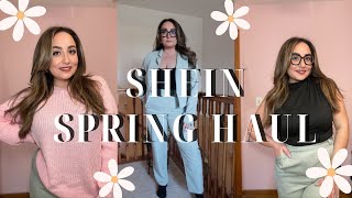 SHEIN HAUL  Spring 2024 Try on Haul Size 12 [upl. by Adlin647]