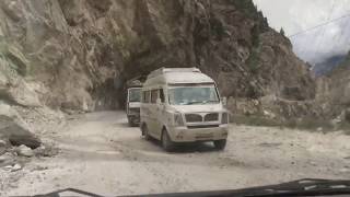 Dangerous Roads in HIMALAYAS  HANGING CLIFF ROAD in SPITI VALLEY [upl. by Enitsrik]