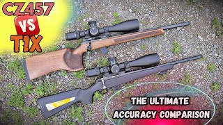 BEST Precision Rimfire TIKKA T1X VS CZ457 The Complete Accuracy Comparision [upl. by Anwahsed]