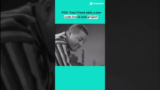 Your Friend adds a new code line to your project 😂 [upl. by Nnairahs]