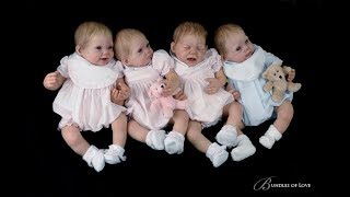 MG DOLLS  Quadruplets sculpted by Donna RuBert TOP REBORN ARTISTS [upl. by Rickert]