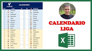 Cómo hacer CALENDARIO DEPORTIVO con Excel Fixture [upl. by Ominorej]