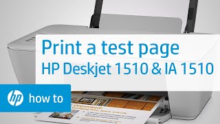 Printing a Test Page  HP Deskjet 1510 amp Deskjet Ink Advantage 1510  HP [upl. by Zak]