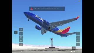 Southwest Airlines flight 1380 landing animation [upl. by Leelah466]