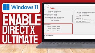 How to enable directx 12 ultimate in windows 11 2024 Updated [upl. by Aihsoem]