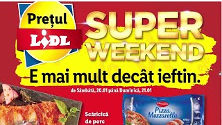 SUPER WEEKEND LIDL 20 IANUARIE 2024OFERTE LIDL 20 IANUARIE 2024CATALOG LIDL 22 IANUARIE 2024 [upl. by Dlaniger83]