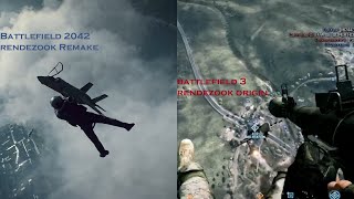 Battlefield 2042 Rendezook vs Battlefield 3 origin Rendezook jet scene [upl. by Adelia]