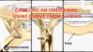 MatrixGold  Creating an under rail using curve from 2 views [upl. by Blasius]