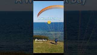 Drohnenflug Hohwacht paraglider gleitschirm sail coast beach paraglide paragliding shorts [upl. by Ggerc]