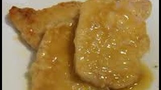 Scaloppine allarancia ricetta con la lonza [upl. by Kcirdor]