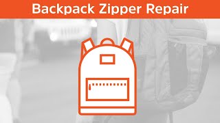 BACKPACK ZIPPER REPAIR  How to fix a broken zipper on a backpack luggage purse or boots [upl. by Attennyl]