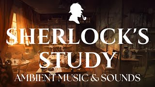 Sherlocks Study  Sherlock Holmes Inspired Music  Ambient Music with Crackling Fire [upl. by Moselle]