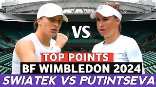 Iga Swiatek vs Yulia Putintseva High class Points each other  Before Wimbledon Tennis 2024 [upl. by Remliw]