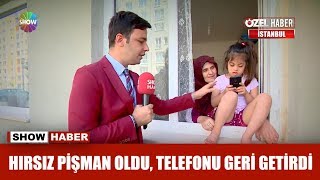 Hırsız pişman oldu telefonu geri getirdi [upl. by Aracot]