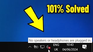 No speakers or headphones are plugged in Error on Windows 10  11  8  7  How To Fix no Sound 🔇✅ [upl. by Franck586]