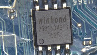 HP Elite Book Winbond 25Q16DVSIG BIOS Chipset Reprogramming amp Proper Soldering with circuit video [upl. by Spearing]