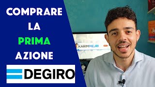 COME ACQUISTARE LA PRIMA AZIONE  Tutorial DEGIRO  Iniziare ad investire in azioni EPISODIO 1 [upl. by Boony]