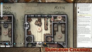 Roll20 Death House module DM View [upl. by Ahsiryt]