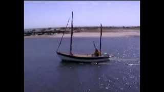 Drascombe Lugger outward bound at Christchurch Dorset [upl. by Nitsid]