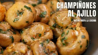 Champiñones al ajillo la receta de champiñones mas fácil y rápida listos en 15 minutos [upl. by Behm797]