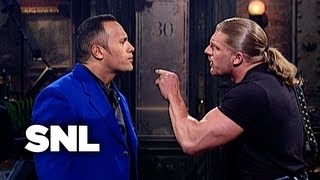 The Rock Monologue WWF Stars Stop By  SNL [upl. by Ydorb]