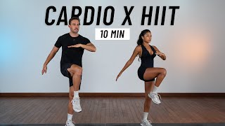 10 MIN CARDIO HIIT WORKOUT  ALL STANDING  Full Body No Equipment No Repeats [upl. by Lashoh]