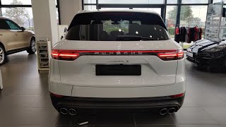 2021 Porsche Cayenne S 440hp White Color  Exterior and Interior Walkaround [upl. by Fidellia]