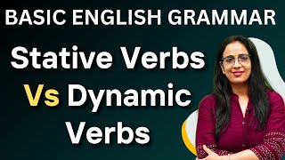 Verb  2  Stative verbs Vs Dynamic Verbs  Basic English Grammar in Hindi  UC LIVE [upl. by Sidnal]