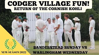 CODGER VILLAGE FUN amp MATT HARRIS GOES BIG Sanderstead Sunday vs Warlingham Wednesday [upl. by Ahserak]