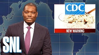 Weekend Update Colin Jost and Michael Che Swap Jokes  SNL [upl. by Una]