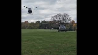 Blackhawk Down Blackhawk Helicopters landing in field [upl. by Gavrielle]