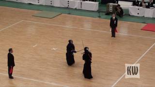 57th All Japan Kendo Championships  SemiFinals  Teramoto vs Uchimura [upl. by Noseimaj]