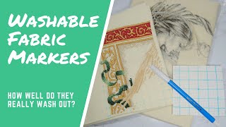 Washable Fabric Markers Good for Gridding Cross Stitch [upl. by Ara543]