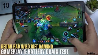 Xiaomi Redmi Pad League of Legends Mobile Wild Rift Gaming test  LOL Mobile [upl. by Pontias651]