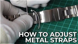 How to adjust Metal Watch Straps [upl. by Analram]