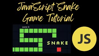 JavaScript Snake Game Tutorial [upl. by Nrobyalc]