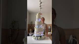 Toll cake shortsvideo cake weddingcake fondant [upl. by Coleen771]